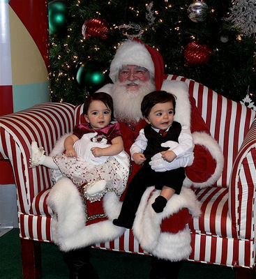 Santa Claus with Kids on Christmas