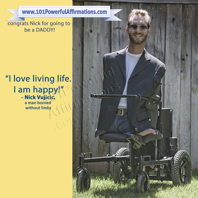 Nick Vujicic is going to be a Daddy!